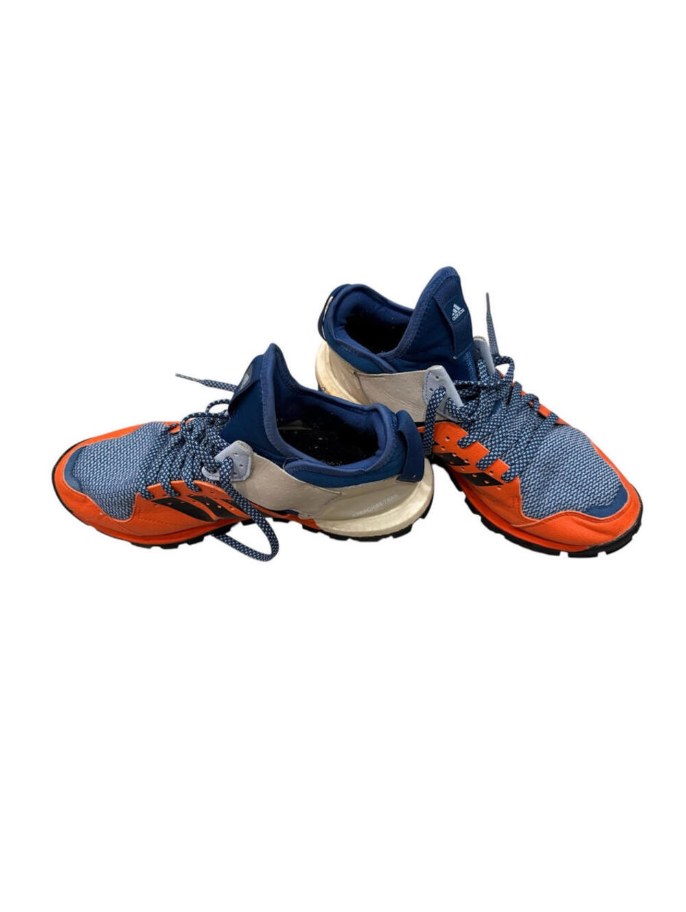 Adidas Trail Running Shoes in Blue and Orange Mens 7.5